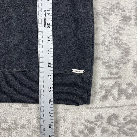 Eddie Bauer Hoodie Women's Gray Pullover Loop Button Long Sleeve Size Large - Picture 2 of 6